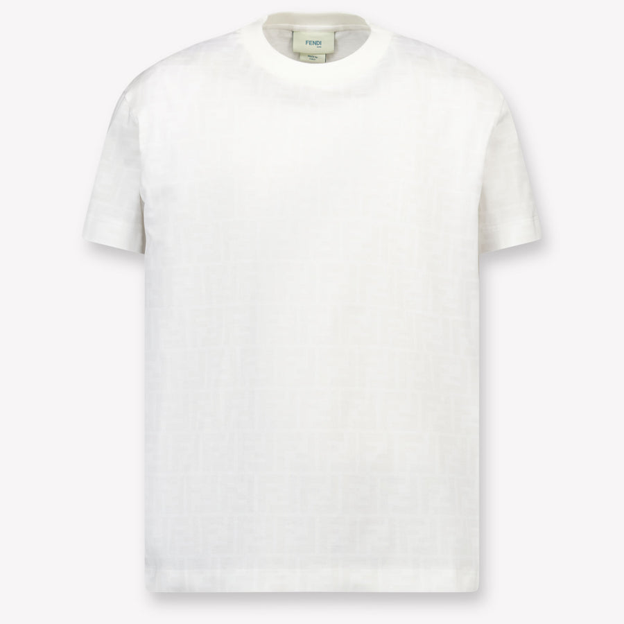 Fendi Kinder Jongens T-Shirt In Wit