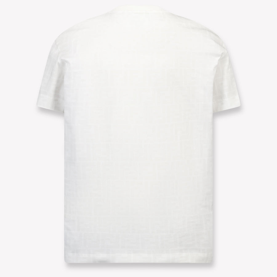 Fendi Kinder Jongens T-Shirt In Wit