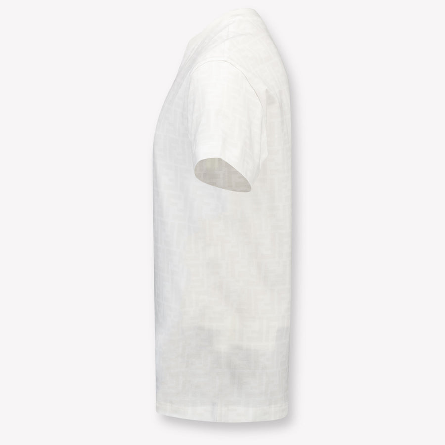 Fendi Kinder Jongens T-Shirt In Wit