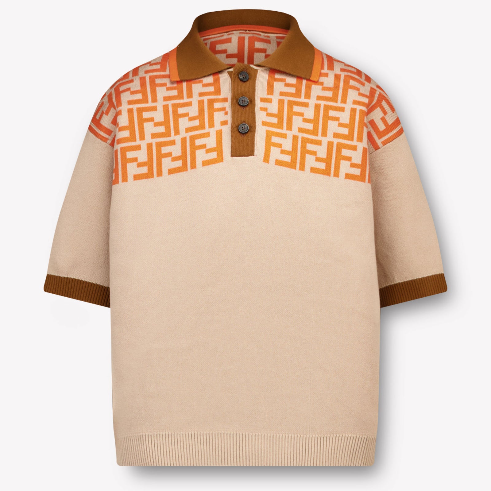 Fendi Kinder Jongens Polo In Beige