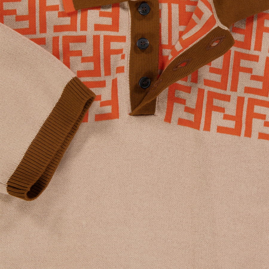 Fendi Kinder Jongens Polo In Beige