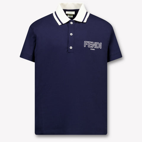 Fendi Kinder Jongens Polo In Navy