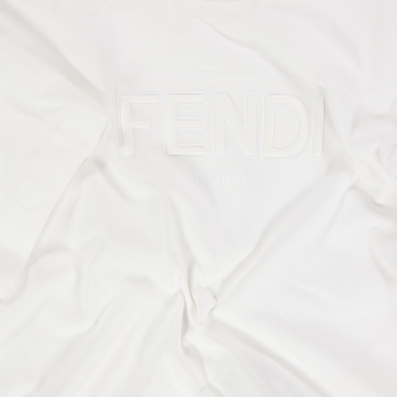Fendi Kinder Unisex T-Shirt In Wit