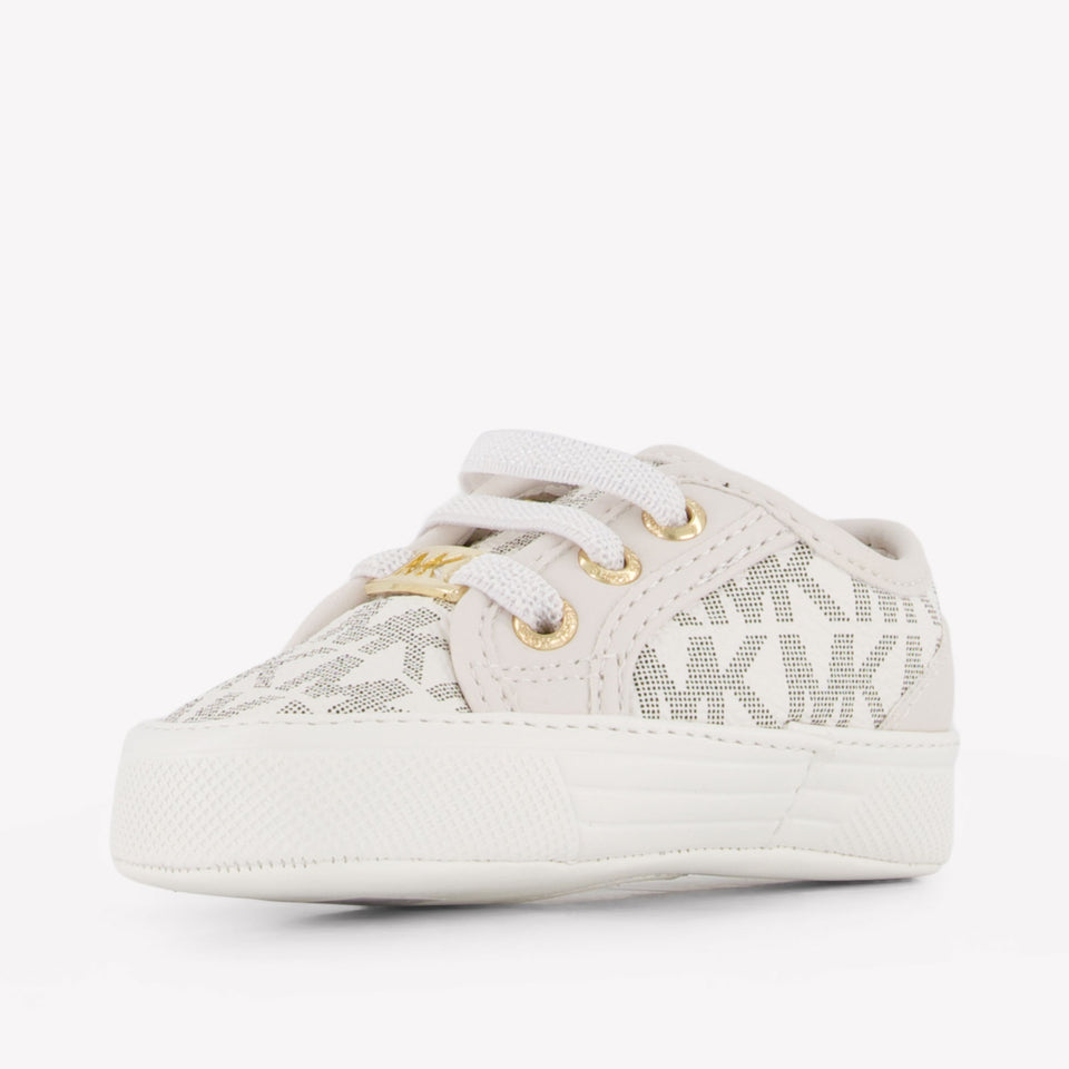 Michael Kors BABY BRITTANIA Baby Meisjes Sneakers In Off White