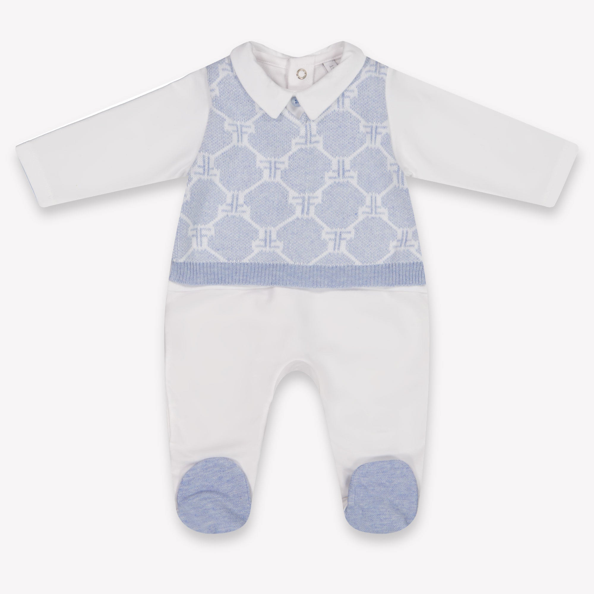 First Baby Jongens Boxpakje In Licht Blauw