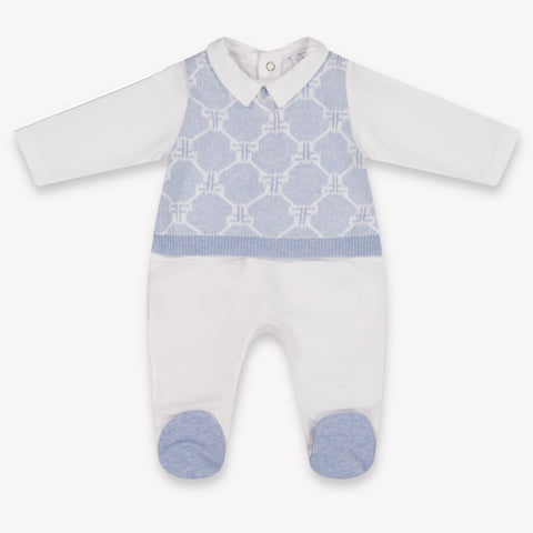 First Baby Jongens Boxpakje In Licht Blauw