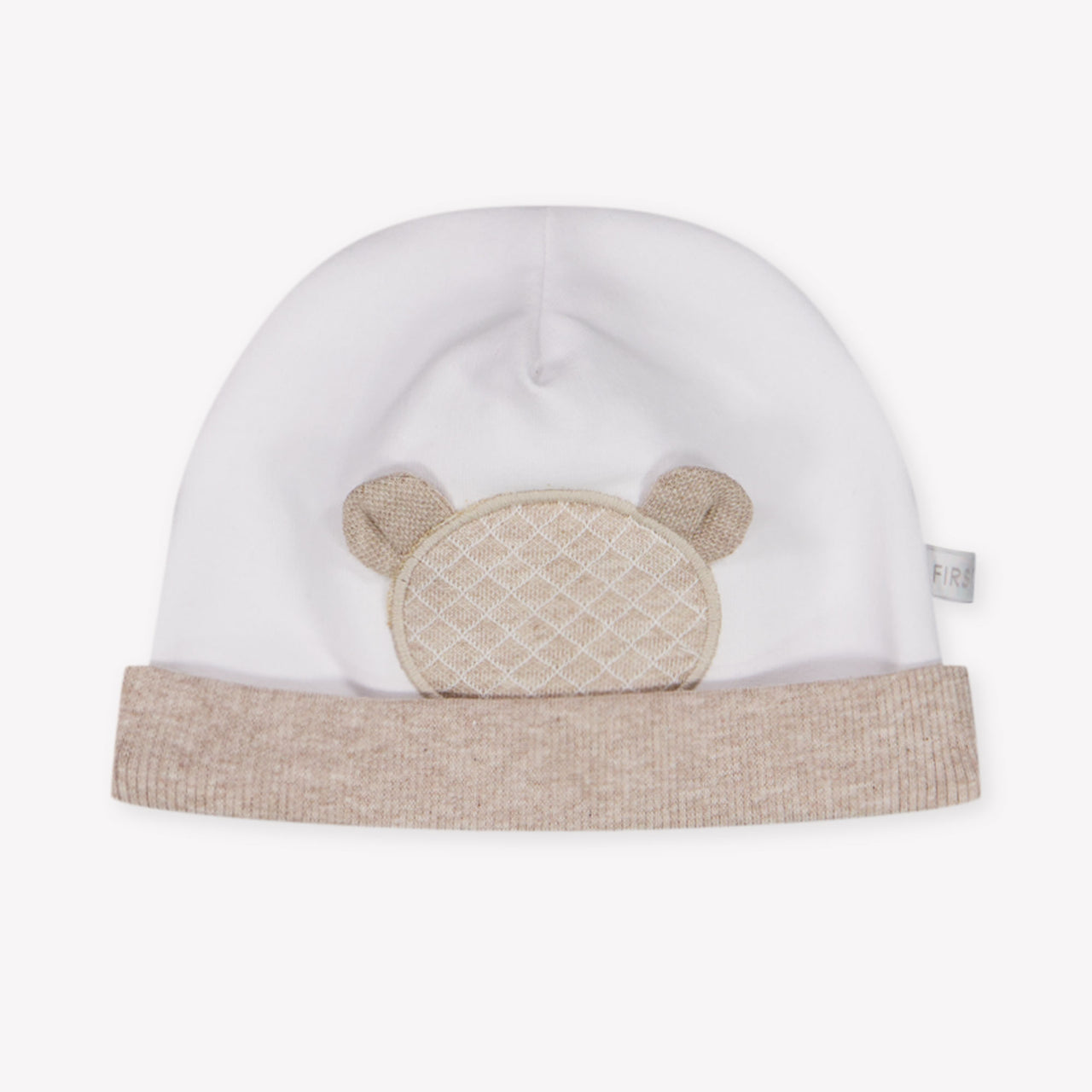 First Baby Jongens Muts In Beige