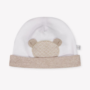 First Baby Jongens Muts In Beige