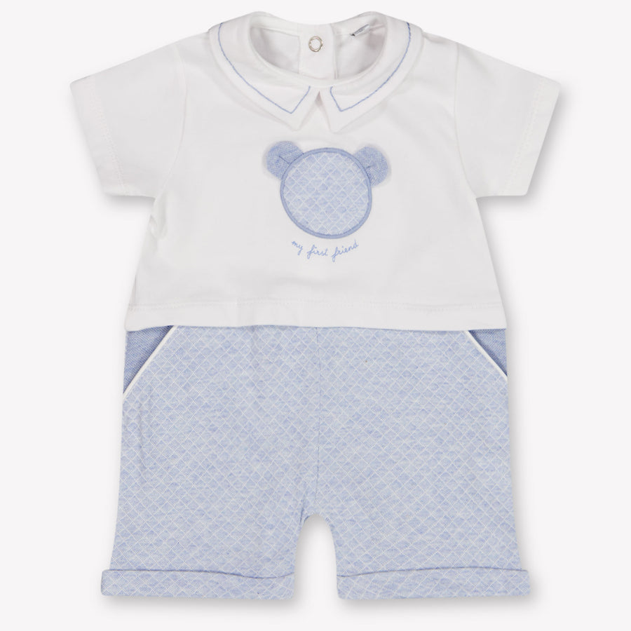 First Baby Boys Romper in White
