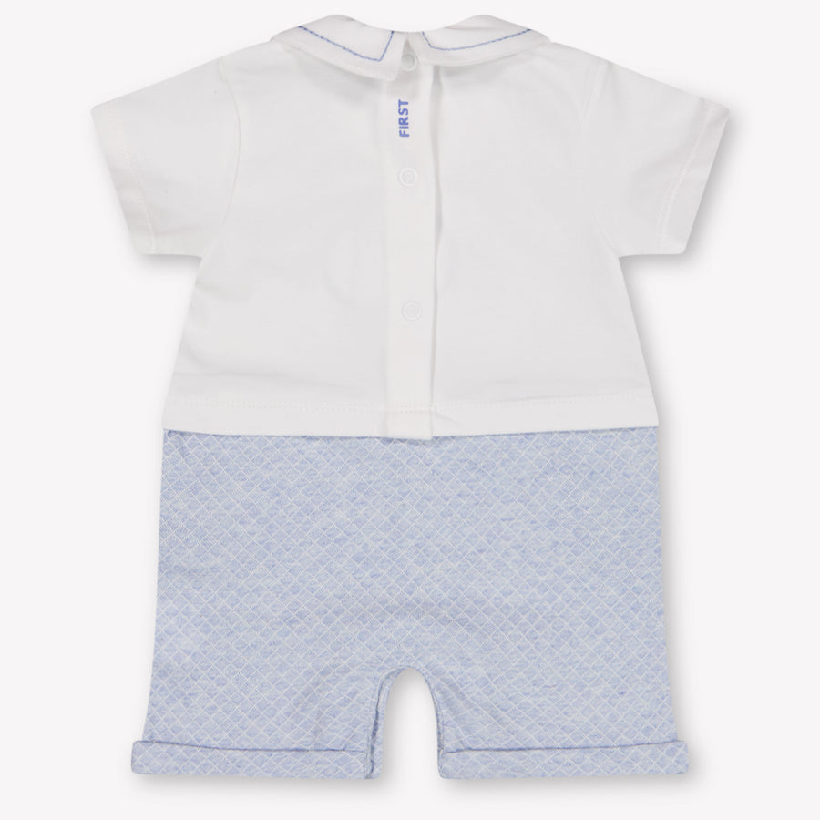 First Baby Jongens Boxpakje In Wit