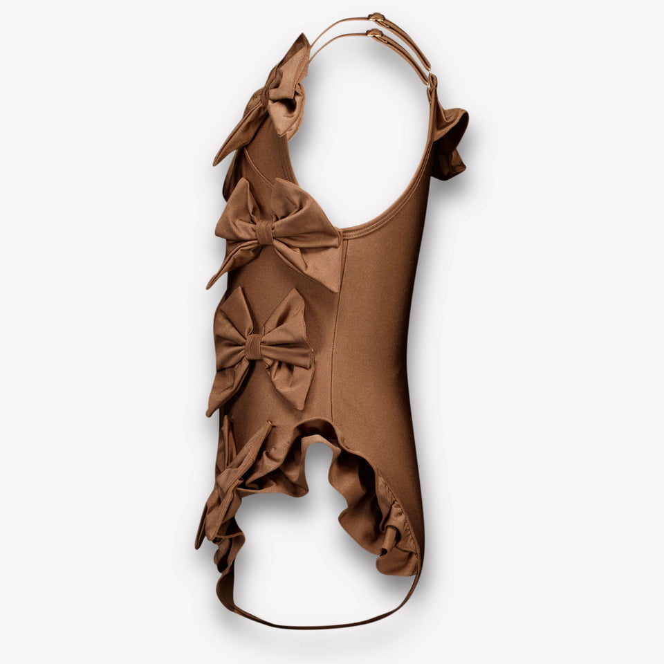 Luvbug Kinder Meisjes Zwemkleding In Bruin