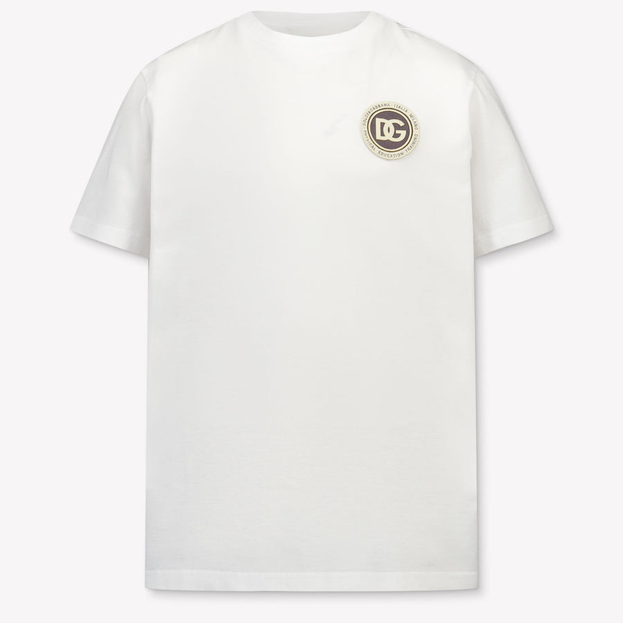 Dolce & Gabbana Kinder Jongens T-Shirt In Wit