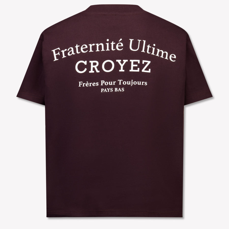 Croyez Kids Boys T-Shirt In Bordeaux