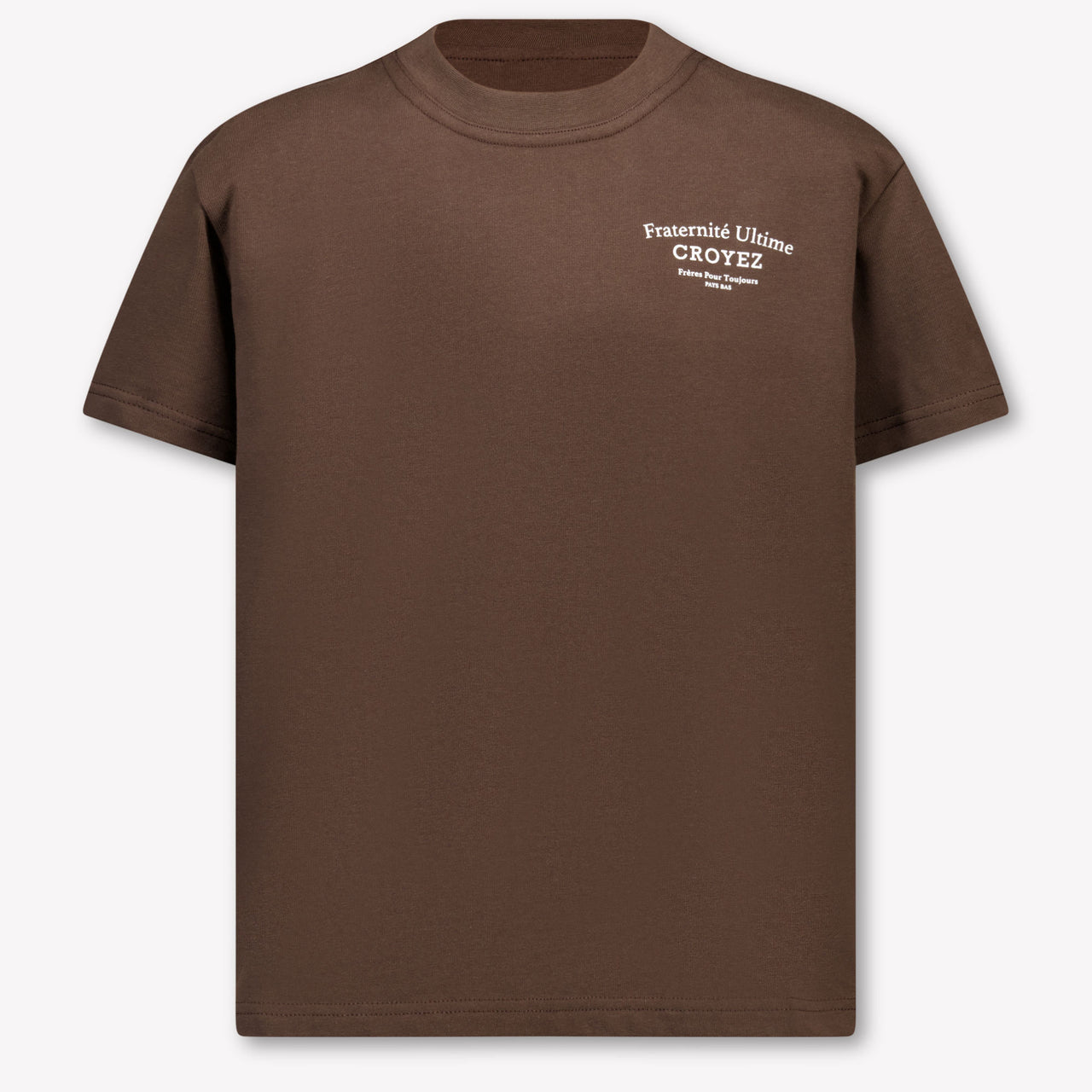 Croyez Kinder Jongens T-Shirt In Donker Bruin