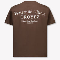 Croyez Kinder Jongens T-Shirt In Donker Bruin