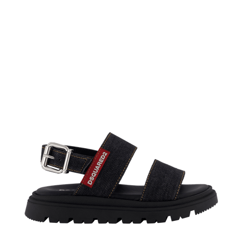 Dsquared2 Kinder Meisjes Sandalen Zwart
