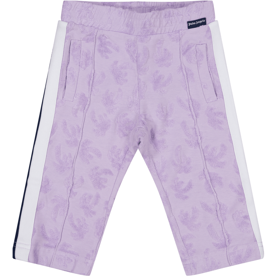 Palm Angels Baby Meisjes Broekje Lila 3/6