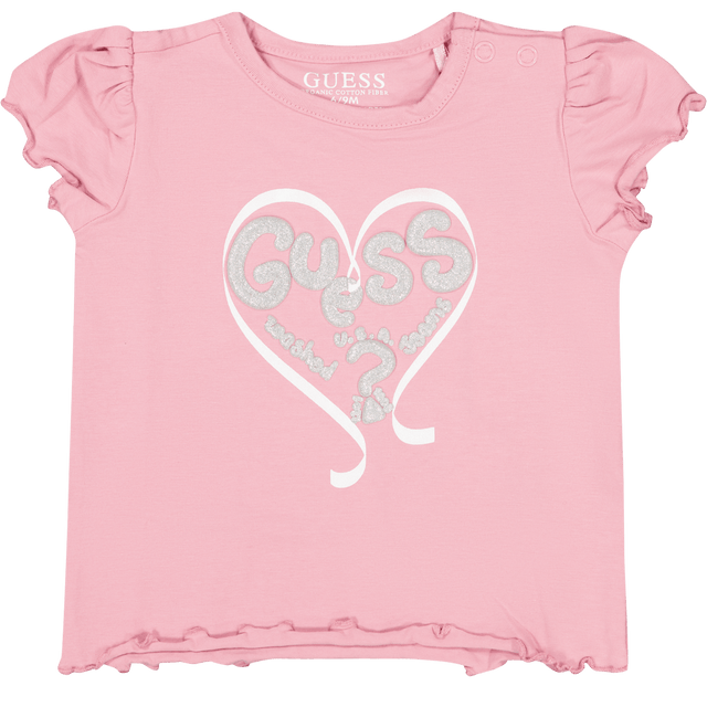 Guess Baby Meisjes T-Shirt Licht Roze 12 mnd