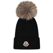 Moncler Kinder Unisex Muts Zwart