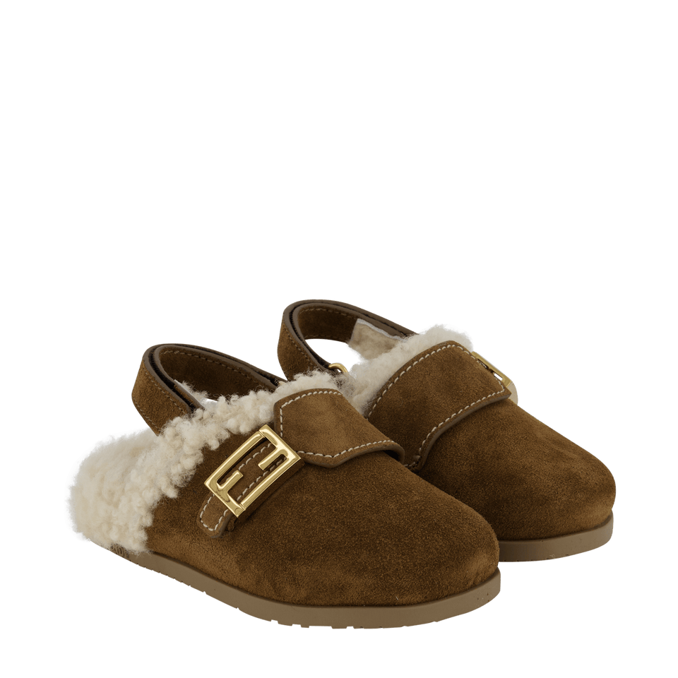 Fendi Kinder Meisjes Sandalen Bruin