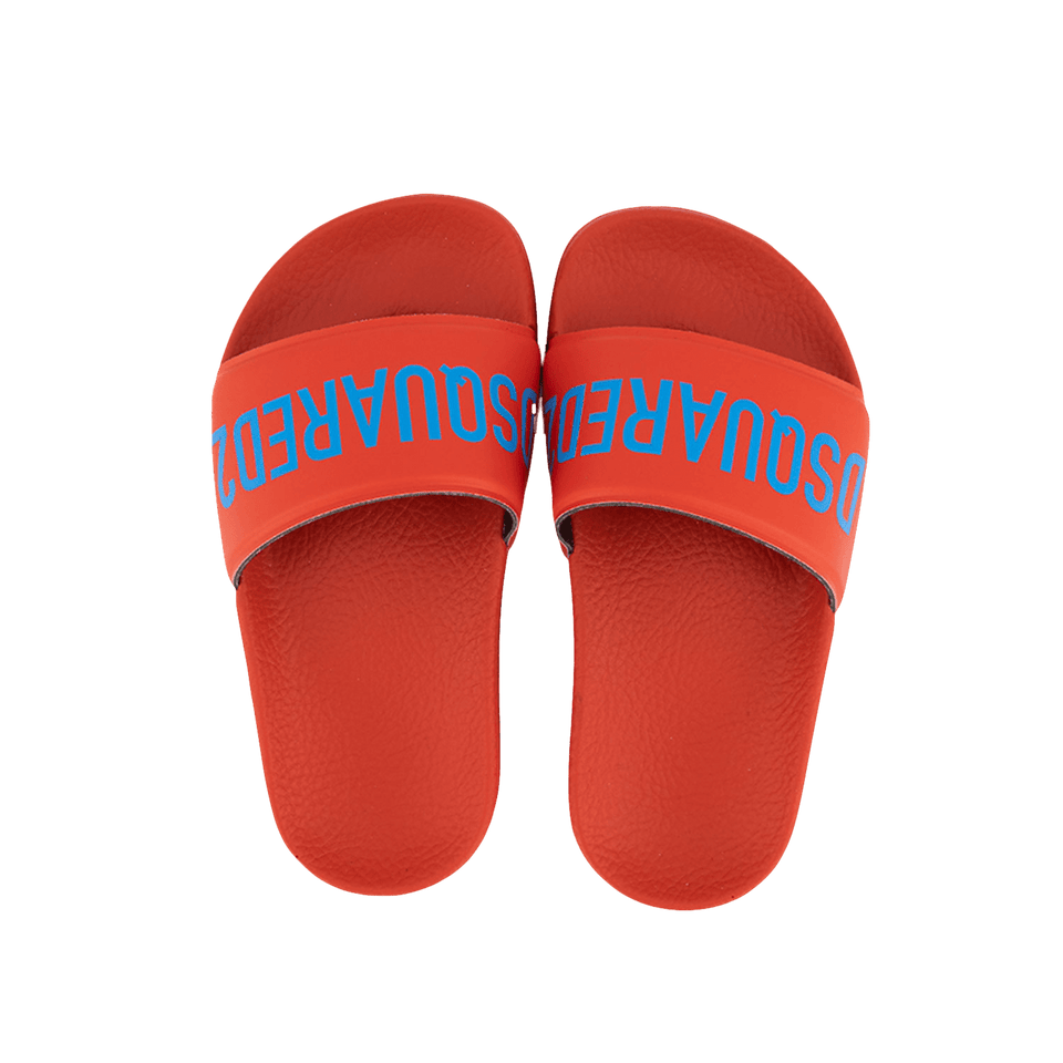 Dsquared2 Kinder Meisjes Slippers Rood