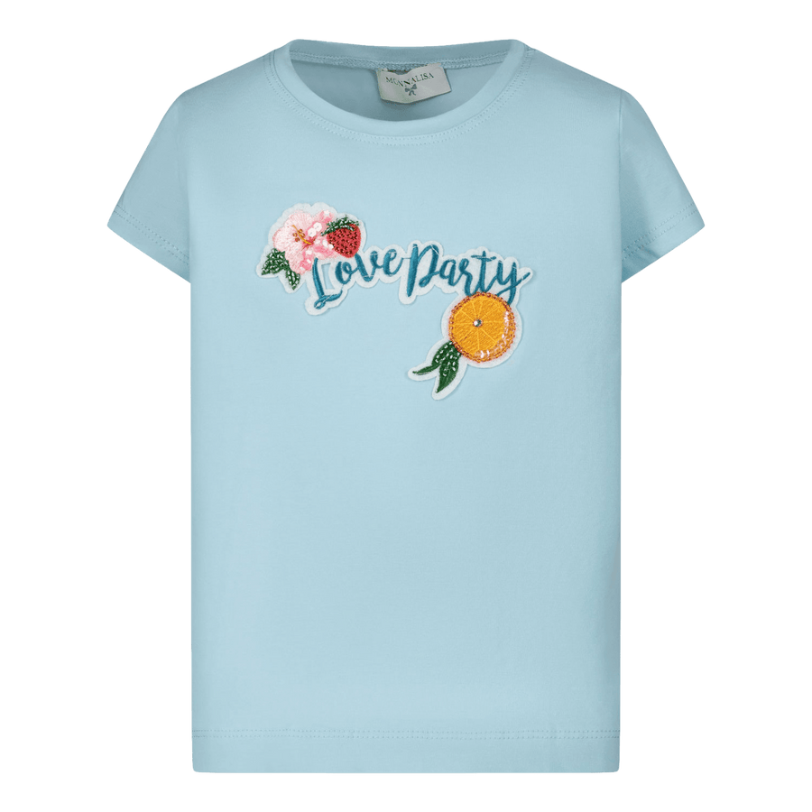 MonnaLisa Kinder Meisjes T-Shirt Turquoise