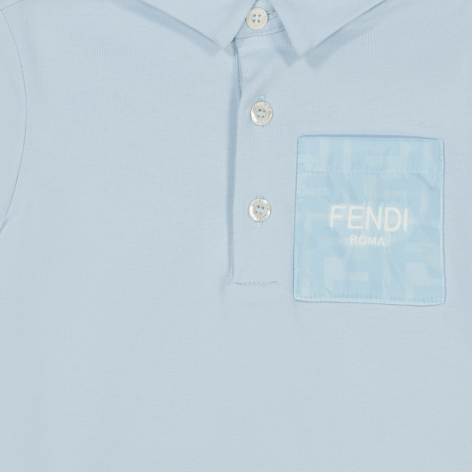 Fendi Baby Jongens Polo Licht Blauw