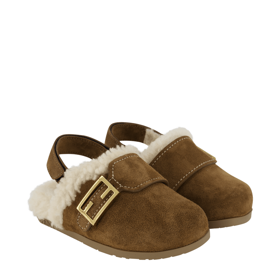 Fendi Kinder Meisjes Sandalen Bruin