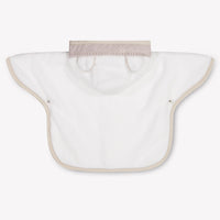 First Baby Unisex Poncho Badjas in White