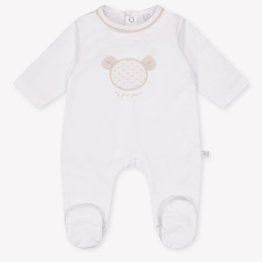 First Baby Unisex Romper in White