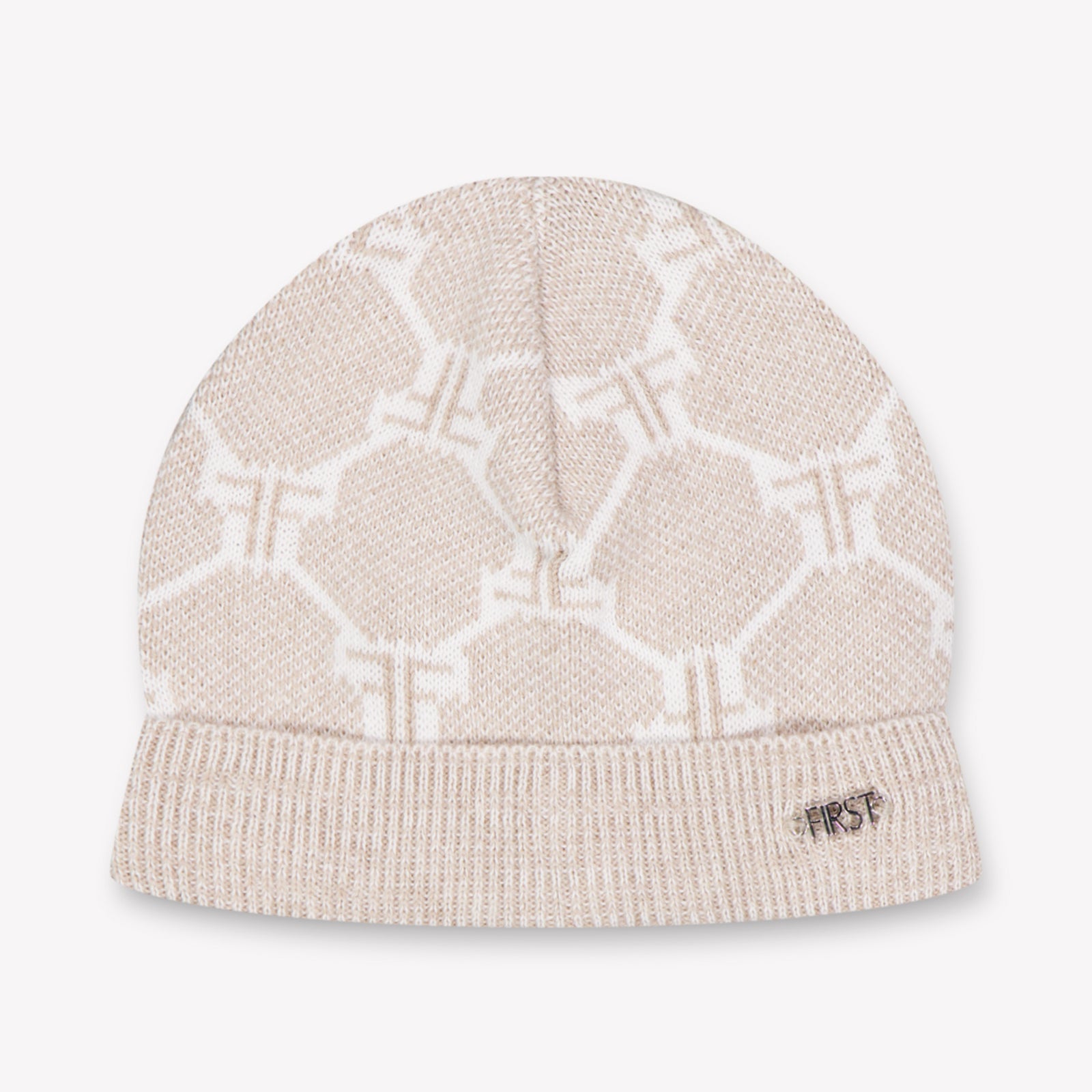 First Baby Jongens Muts In Beige