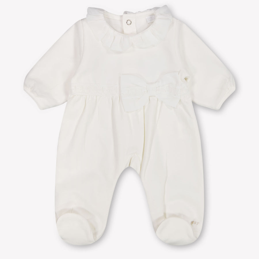 First Baby Meisjes Boxpakje In Off White