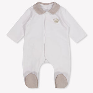 First Baby Jongens Boxpakje In Wit