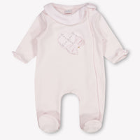 First Baby Girls Playsuit In Light Pink