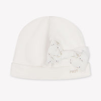 First Baby Meisjes Muts In Off White