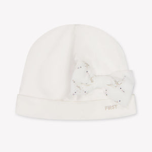 First Baby Meisjes Muts In Off White