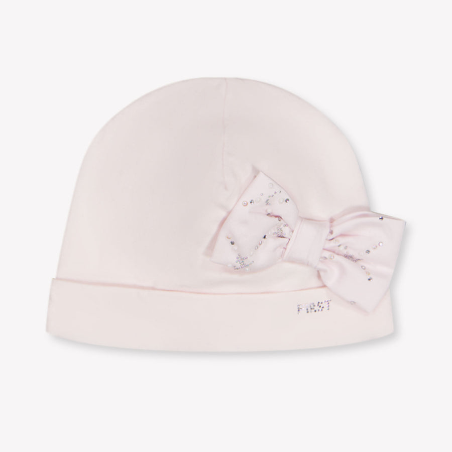First Baby Meisjes Muts In Licht Roze
