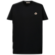 Moncler Kinder Unisex T-Shirt Zwart 4Y