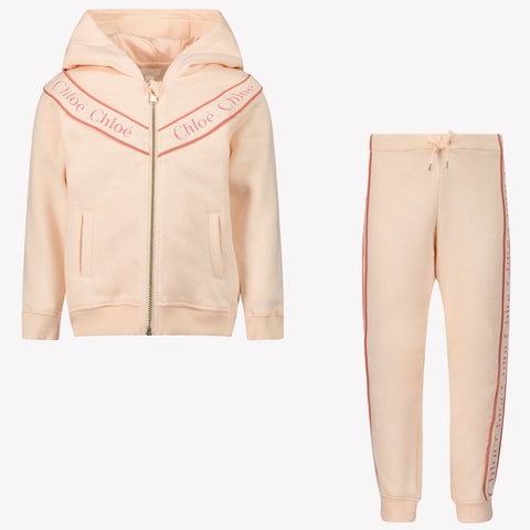 Chloe Baby Meisjes Joggingpak In Licht Roze