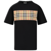 Burberry Kinder Jongens T-Shirt Zwart