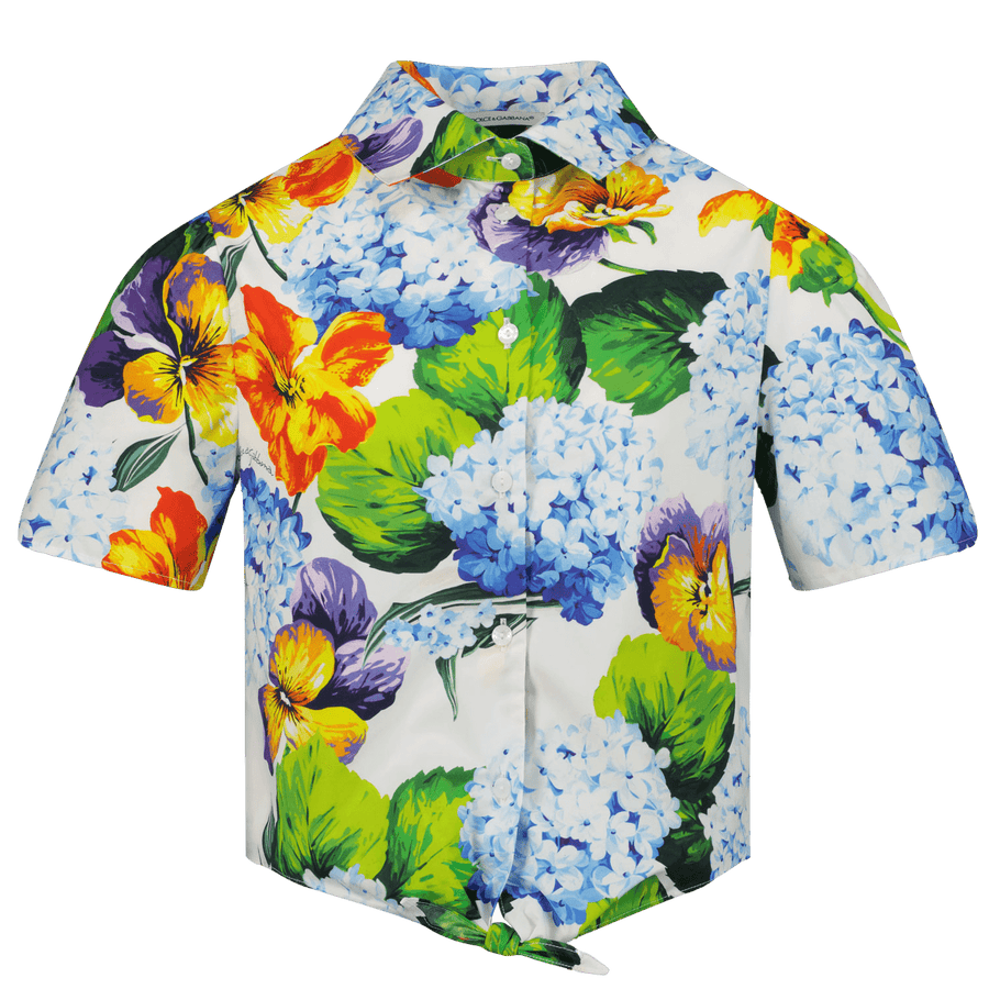 Dolce & Gabbana Girls Shirt Green