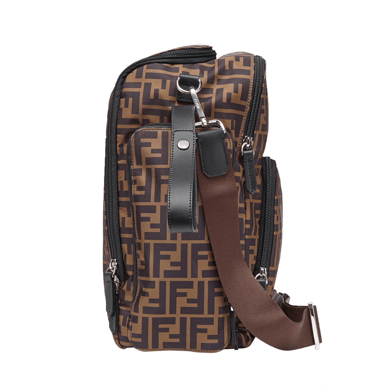 Fendi Baby Unisex Luiertas In Bruin