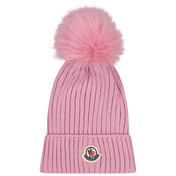 Moncler Kinder Meisjes Muts Licht Roze