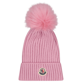 Moncler Kinder Meisjes Muts Licht Roze s