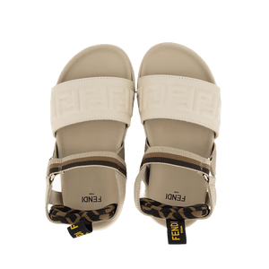 Fendi Kinder Unisex Sandalen Beige
