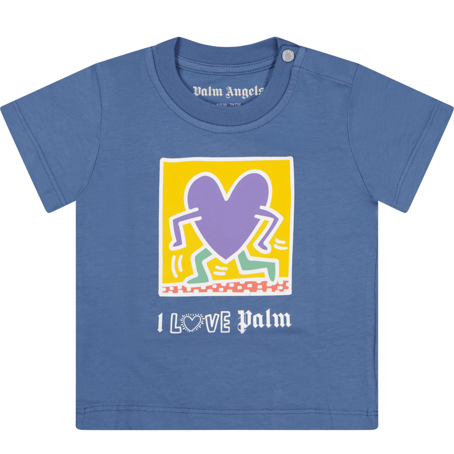 Palm Angels Baby Boys T-Shirt Blue