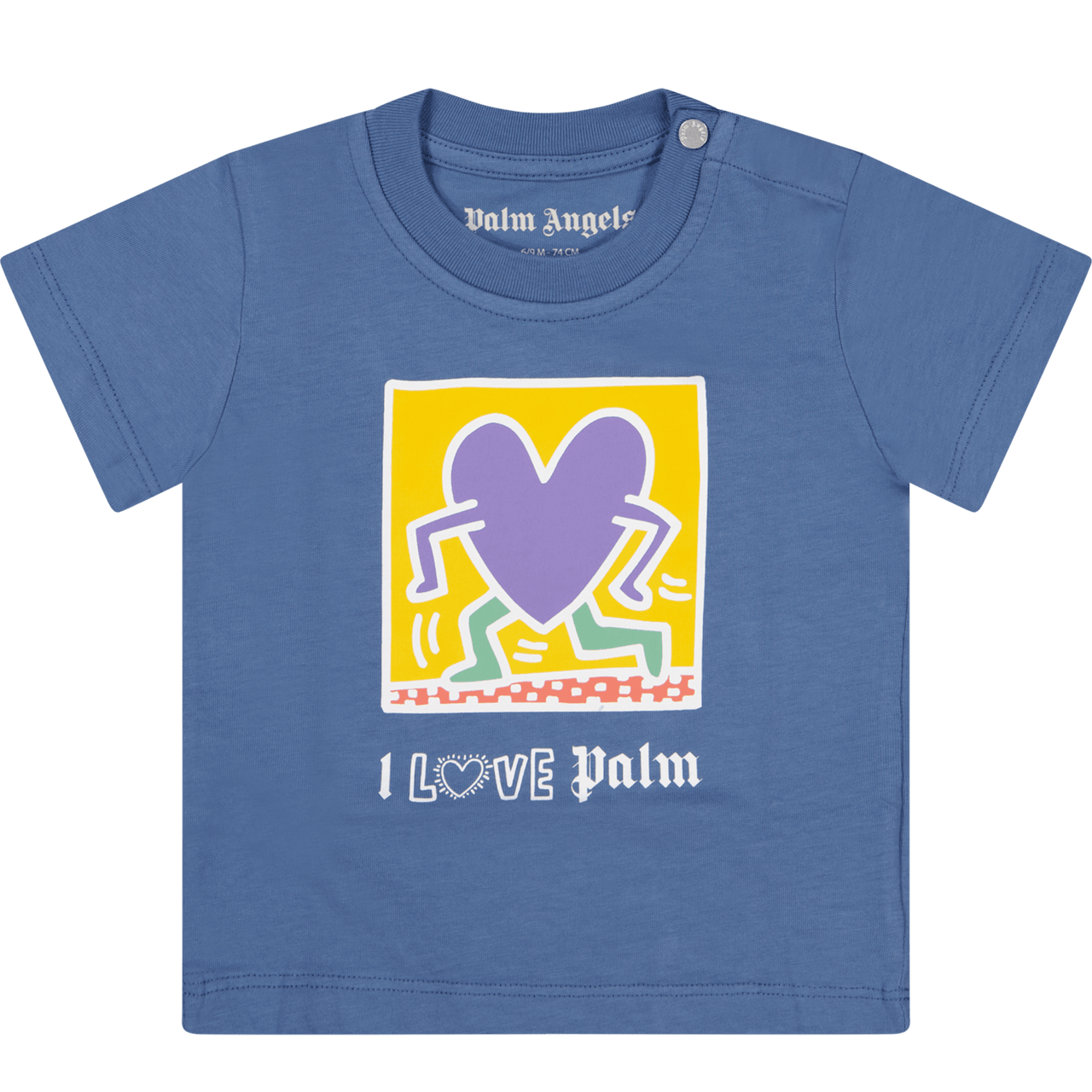 Palm Angels Baby Jongens T-Shirt Blauw 3/6