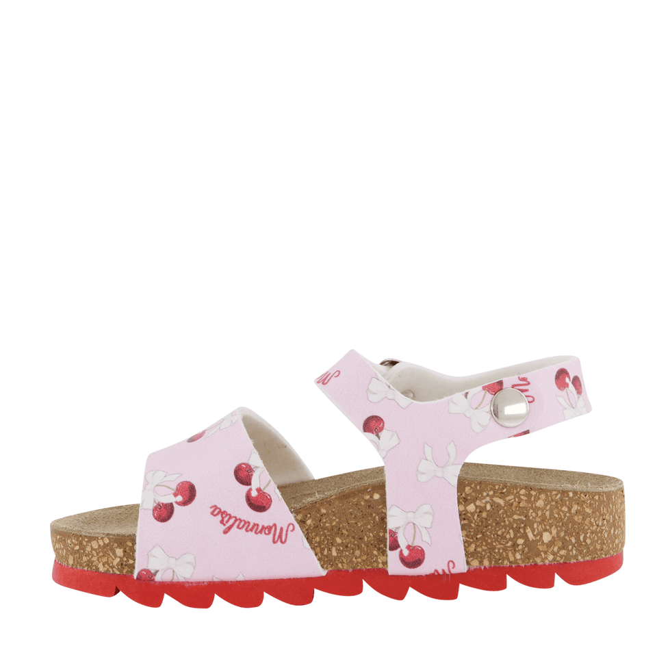 MonnaLisa Kinder Meisjes Sandalen Licht Roze