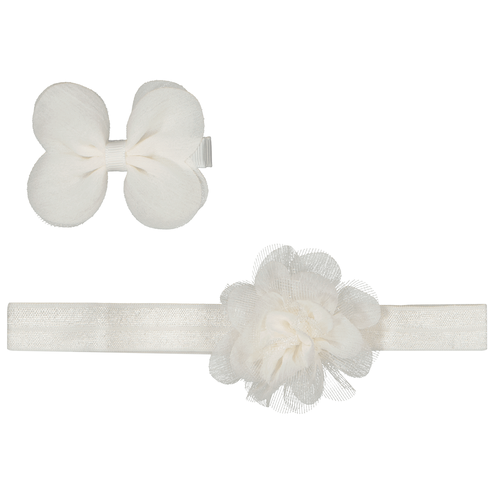 Mayoral Baby Meisjes Haarband + Clip Off White ONE