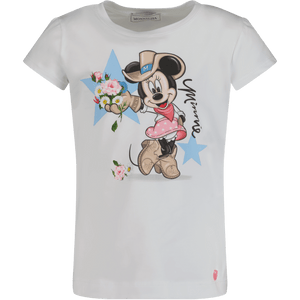 MonnaLisa Kinder Meisjes T-Shirt Wit 2Y